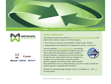 Tablet Screenshot of metadataworkinggroup.org